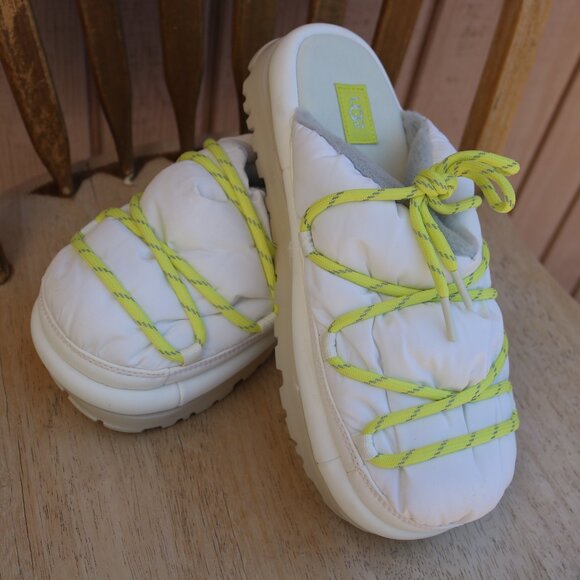 UGG SPACESLIDER TECH SLIDE PLATFORM SLIPPER SHOES, WOMEN US 8/ 8.5 - Picture 1 of 16